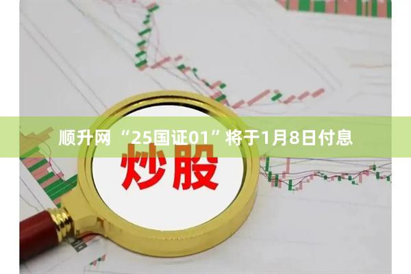 顺升网 “25国证01”将于1月8日付息
